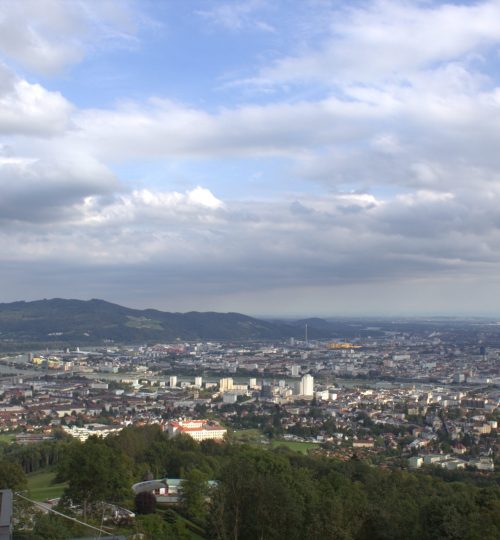 Výhled z Pöstlingberg